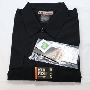 5.11 Tactical Taclite TDU Long Sleeve Shirt - Men's Large - Black